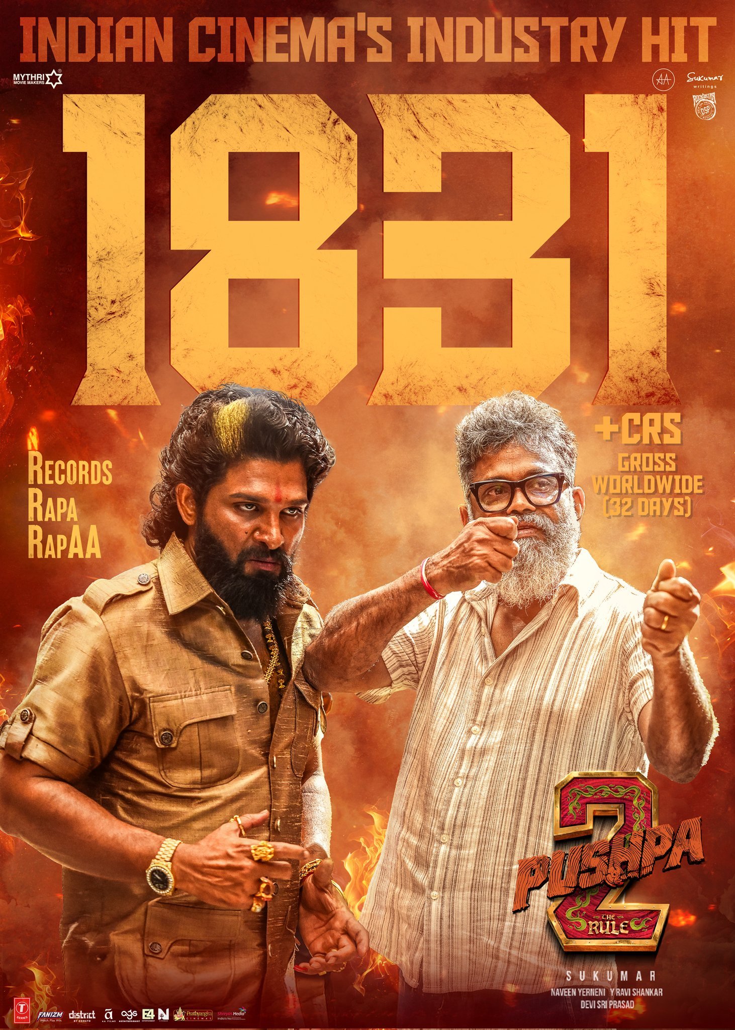 Allu Arjun as Pushpa Raj in Pushpa 2: The Rule – a gritty evolution of the Sukumar Direction Style