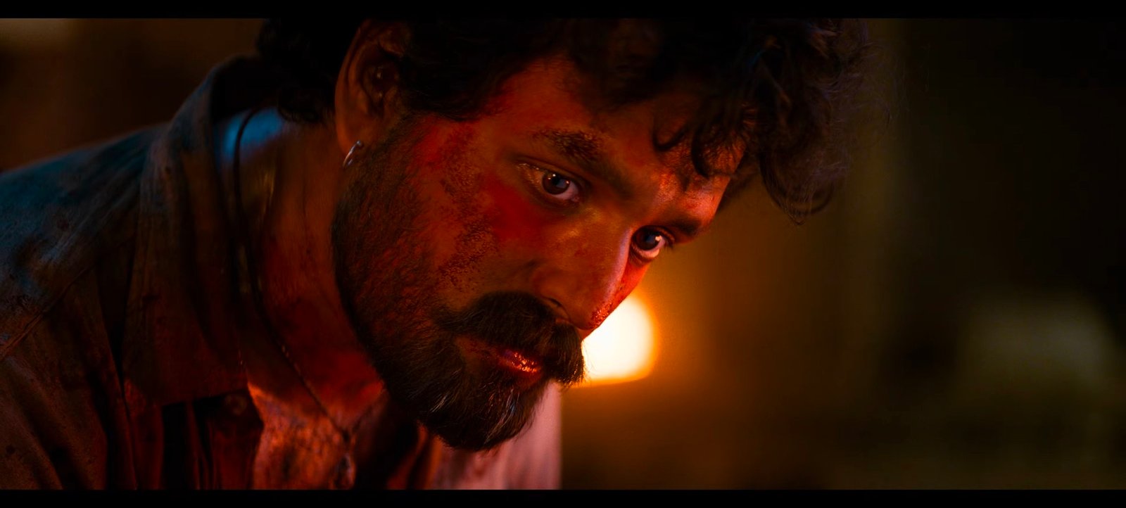 Intense political rivalry action sequence background from Akhil Akkineni Lenin movie script.