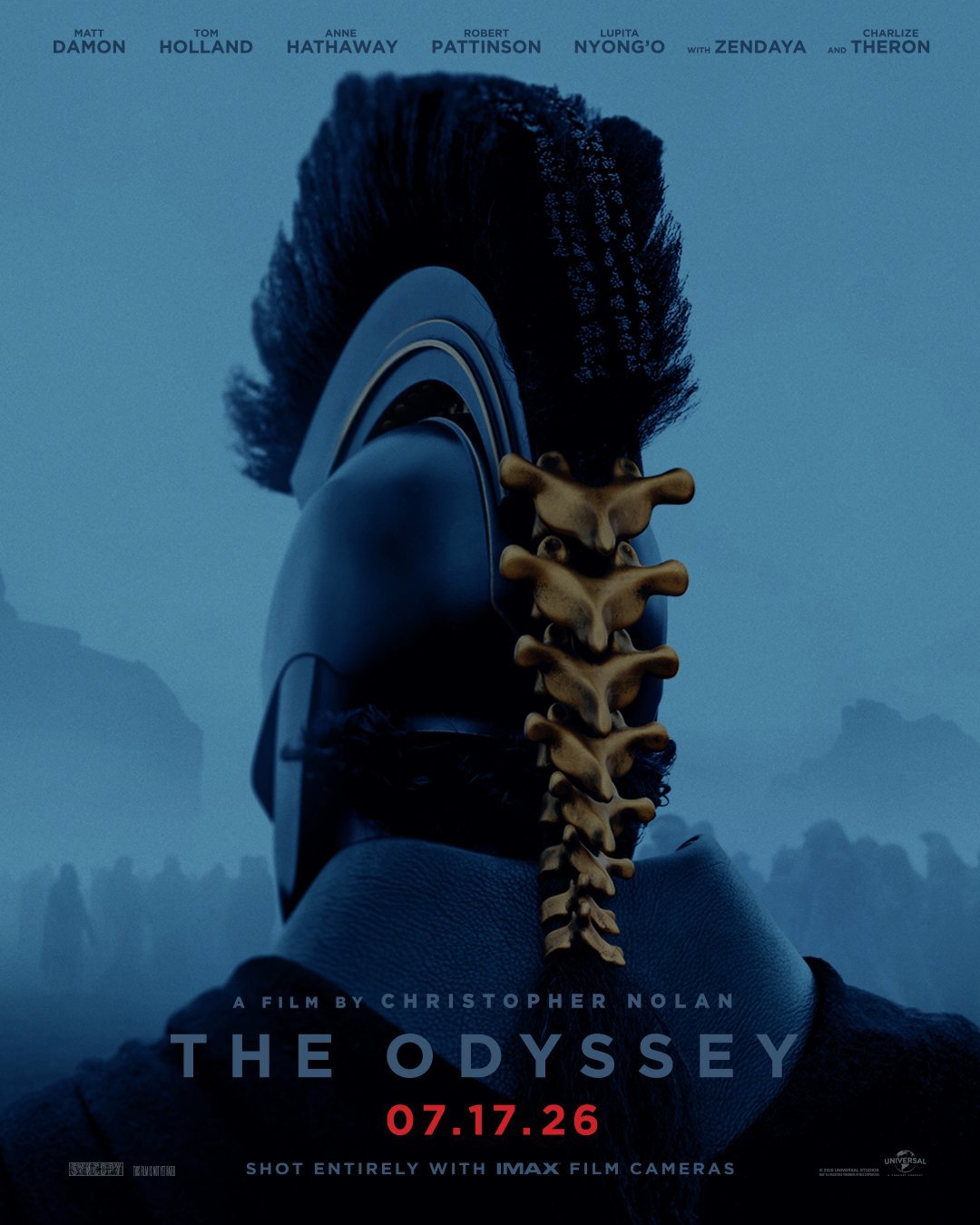 Official first look poster of Christopher Nolan's The Odyssey 2026 film.